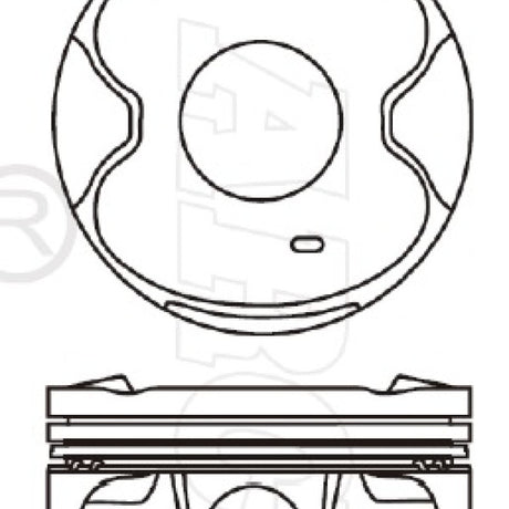 Piston & Pin Set TOYOTA 1GR-FE DOHC 24V GRJ150 6P1293-0.50 - Nason