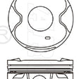 Piston & Pin Set TOYOTA 1GR-FE DOHC 24V GRJ150 6P1293-STD - NASON