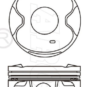 Piston & Pin Set TOYOTA 1GR-FE DOHC 24V GRJ150 6P1293-STD - NASON
