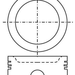 Piston & Pin Set NISSAN L28 SOHC 12V 6P1307-1.00 - NASON