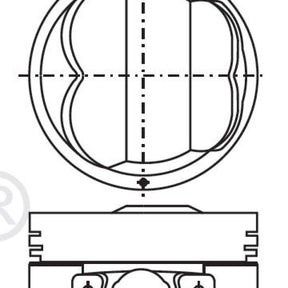 Piston & Pin Set NISSAN RB30E 6P1345-0.50 - NASON