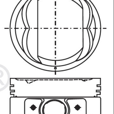 Piston & Pin Set NISSAN RB30E TURBO 6P1346-0.50 - Nason