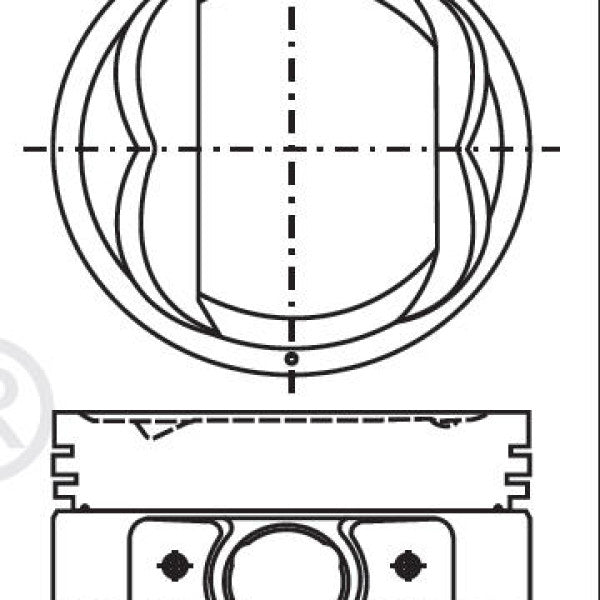 Piston & Pin Set NISSAN RB30E TURBO 6P1346-STD - NASON