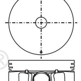 Piston & Pin Set NISSAN VQ35DE 6P1349-1.00 - Nason