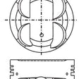 Piston & Pin Set TOYOTA 2JZ-GE 6CYL 6P1388-0.50 - NASON