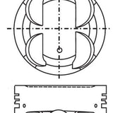 Piston & Pin Set TOYOTA 2JZ-GE 6CYL 6P1388-0.50 - Nason