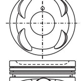 Piston & Pin Set TOYOTA 2JZ-GTE 6CYL 6P1389-STD - Nason
