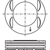 Piston & Pin Set MAZDA FORD AJ 6P1400-0.50 - Nason
