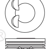 Piston & Pin Set MAZDA KJ DOHC 12V 6P1422-0.50 - Nason