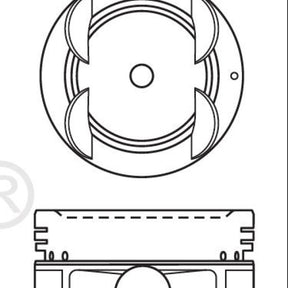 Piston & Pin Set HONDA C25A1 6P1431-0.50 - NASON