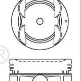 Piston & Pin Set HONDA C25A1 6P1431-STD - Nason