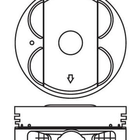 Piston & Pin Set HONDA J30A4 6P1447-0.50 - NASON