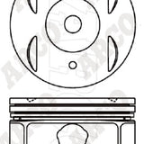 Piston & Pin Set MITSUBISHI 6G75 SOHC 24V MIVEC 6P1510-STD - Nason