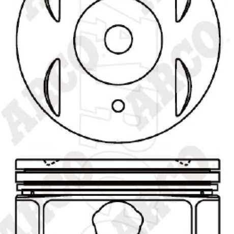 Piston & Pin Set MITSUBISHI 6G75 SOHC 24V MIVEC 6P1510-STD - Nason