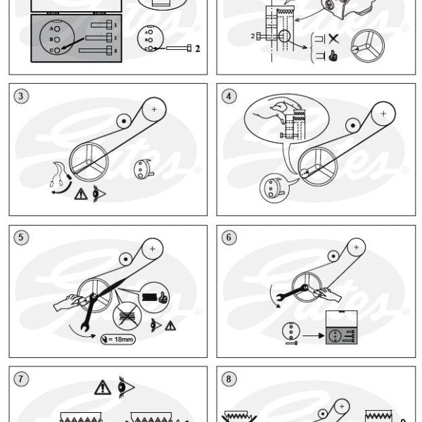 Stretch Fit Belt CITROEN 1.6 4CYL TURBO 6PK780SF - GATES