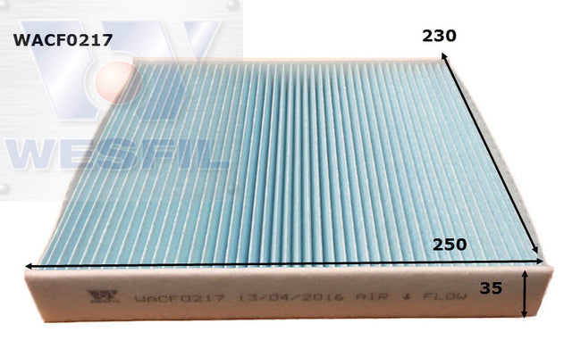 Cabin Filter RCA274C Fits Audi/Skoda/VW WACF0217 - Wesfil | Universal Auto Spares