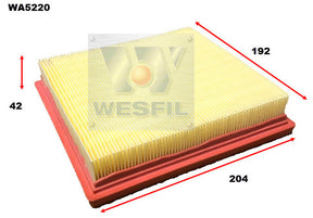 Air Filter A1988 Fits Chery WA5220 - Wesfil