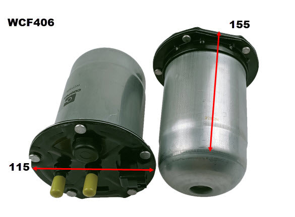Diesel Fuel Filter Mercedes/Nissan/Renault WCF406 - Cooper