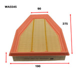 Air Filter Fits Porsche WA5545 - Wesfil