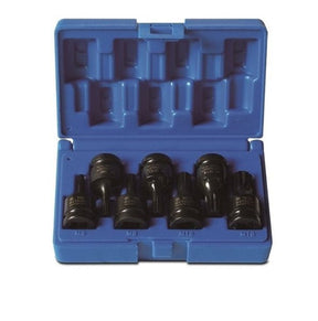 7 Piece 1/2 Drive Triple Square Driver Blow-Mold Case