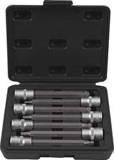 7 Piece 3/8” DR Ball End Wobble Hex Bits Socket Set - PKTool | Universal Auto Spares