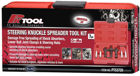 7 Piece Steering Knuckle Spreader Tool Kit - PKTool | Universal Auto Spares