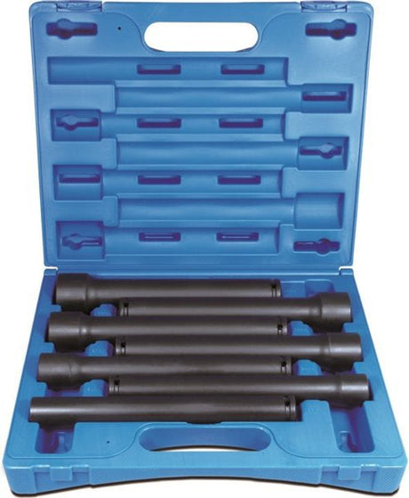 7 Pieces 1/2 Drive 6-Point Metric Extra Long Tube Blow-Mold Case | Universal Auto Spares