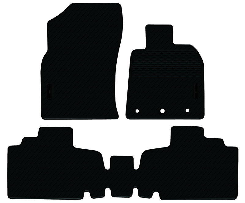 Rubber Black Custom Floor Mats Fits Toyota Camry Sedan 11/2017-Current Front & Rear Set - Sperling