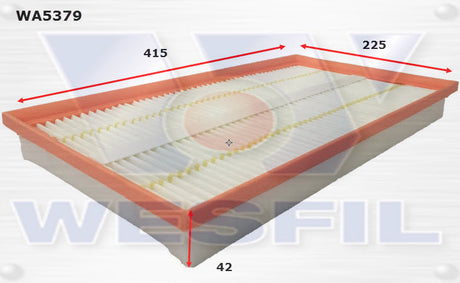 Air Filter A1970 Fits Mercedes WA5379 - Wesfil | Universal Auto Spares