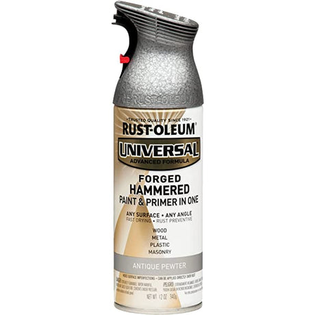 Universal Metallic Paint & Primer Antique Pewter Forged Hammered 340g - Rust-Oleum | Universal Auto Spares
