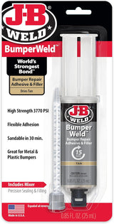 Bumper Repair Adhesive and Filler Dries Tan 25ml - J-B Weld