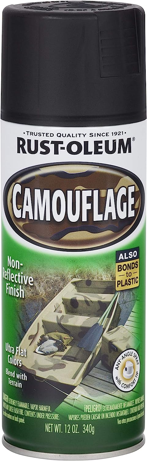 Specialty Black Camouflage Non-Reflective Finish 340g - Rust-Oleum | Universal Auto Spares