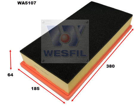 Air Filter A1663/A1716 Fits Audi/VW/Range Rover/Porsche WA5107 - Wesfil | Universal Auto Spares