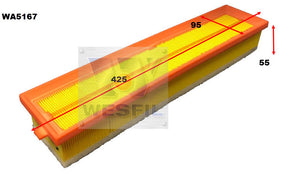 Air Filter A1695 Fits Citroen/Peugeot WA5167 - Wesfil
