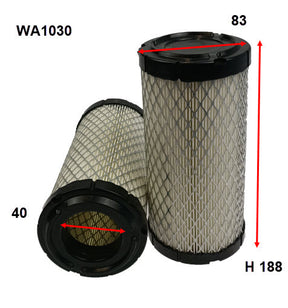 Air Filter HDA5964 Fits John Deere WA1030 - Wesfil