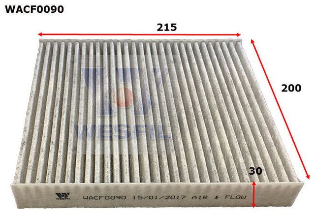 Cabin Filter RCA182P Fits Mitsubishi WACF0090 - Wesfil | Universal Auto Spares