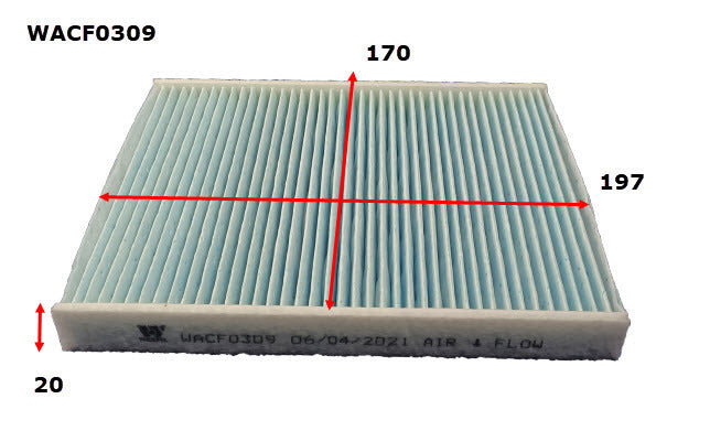 Cabin Filter Fits BMW WACF0309 - Wesfil | Universal Auto Spares