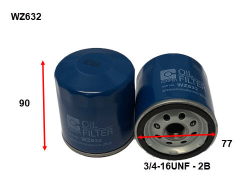Oil Filter Z632 Ford/Mazda WZ632 - Cooper - Cooper