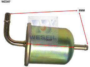 EFI Fuel Filter Z387 Fits Nissan WZ387 - Wesfil