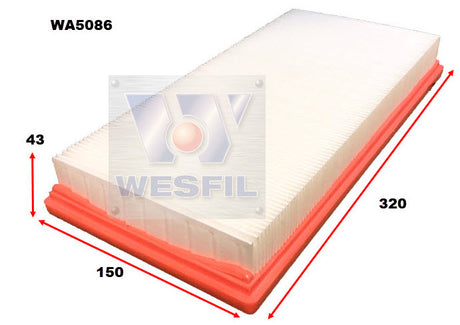 Air Filter A1833 Fits Proton WA5086 - Wesfil | Universal Auto Spares