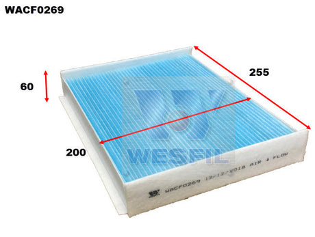 Cabin Filter Fits Ford WACF0269 - Wesfil | Universal Auto Spares