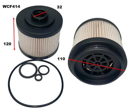 Diesel Fuel Filter Fits GWM WCF414 - Wesfil | Universal Auto Spares