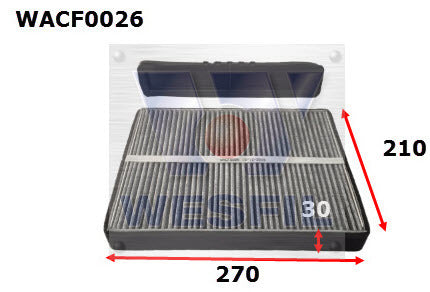 Cabin Filter RCA100C Fits Ford WACF0026 - Wesfil