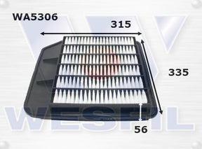 Air Filter A1948 Fits Nissan WA5306 - Wesfil