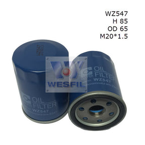 Oil Filter Z547 Fits Honda/Nissan WZ547 - Wesfil