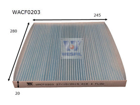Cabin Filter RCA328P Fits Nissan WACF0203 - Wesfil