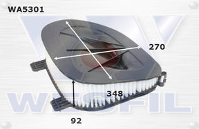 Air Filter A1868 Fits BMW WA5301 - Wesfil