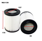 Air Filter A1485 Fits Honda WA1139 - Wesfil | Universal Auto Spares