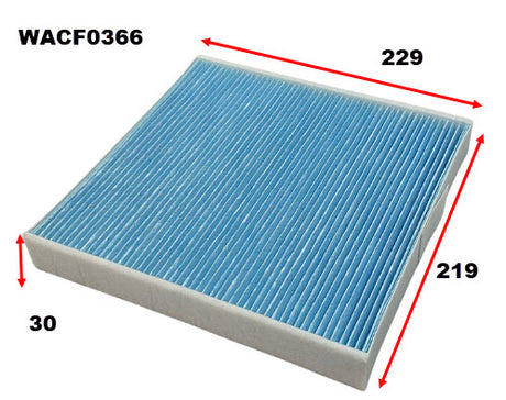 Cabin Filter RCA496M Xpeng WACF0366 - Wesfil