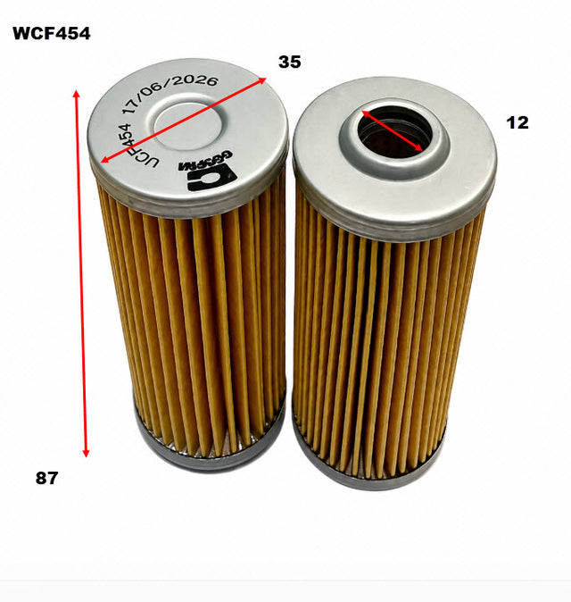 HD Diesel Fuel Filter R2447P Hitachi/John Deere WCF454 - Cooper - Cooper